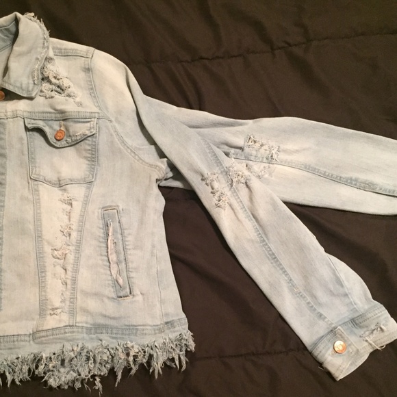 Distressed Jean Jacket - Picture 2 of 4